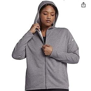 NIKE DriFit Gray Zip Up Training Hoodie